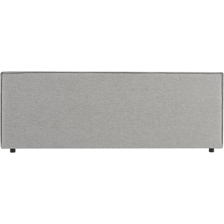 IDIMEX Kopfteil KLAO, Bettkopfteil 160 cm, Headboard Kopfteil Wandkissen Stoffbezug grau