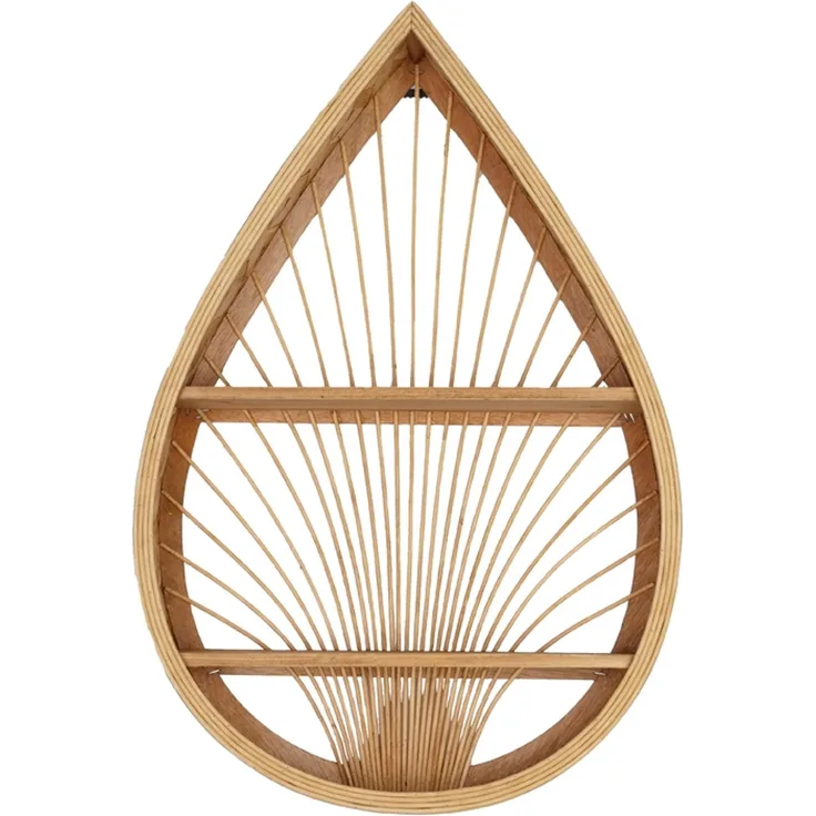 KidsDepot Wandregal - Marin Tropfen - Rattan Holz