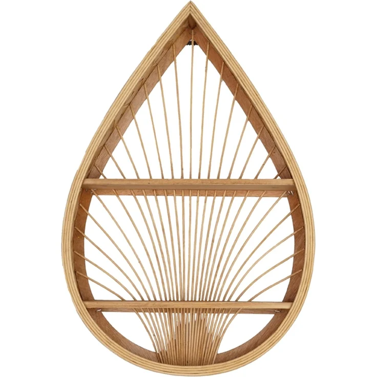 KidsDepot Wandregal - Marin Tropfen - Rattan Holz