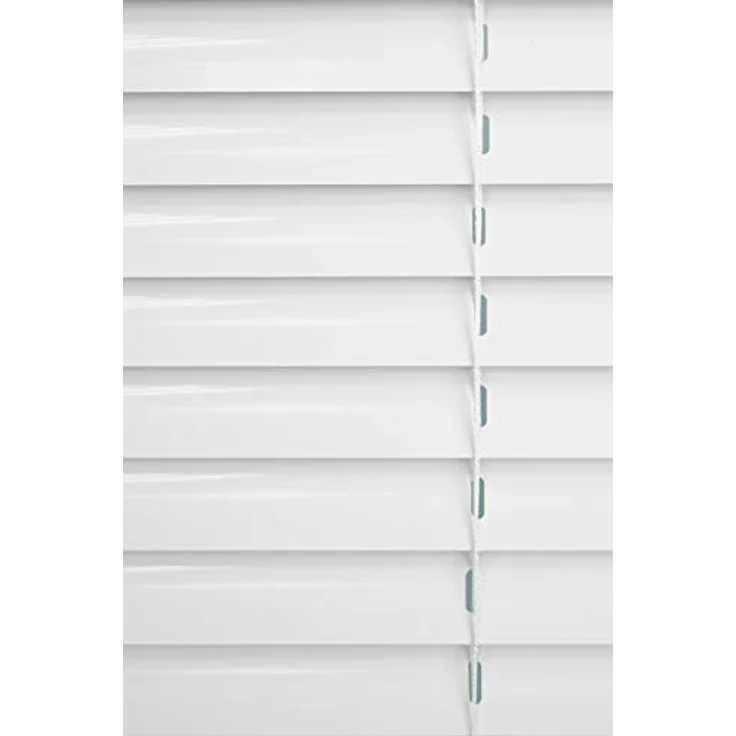 Klemmjalousie aus Alu (B x H) 100cm * 130cm in weiß, frei verschiebbar – Bild 3
