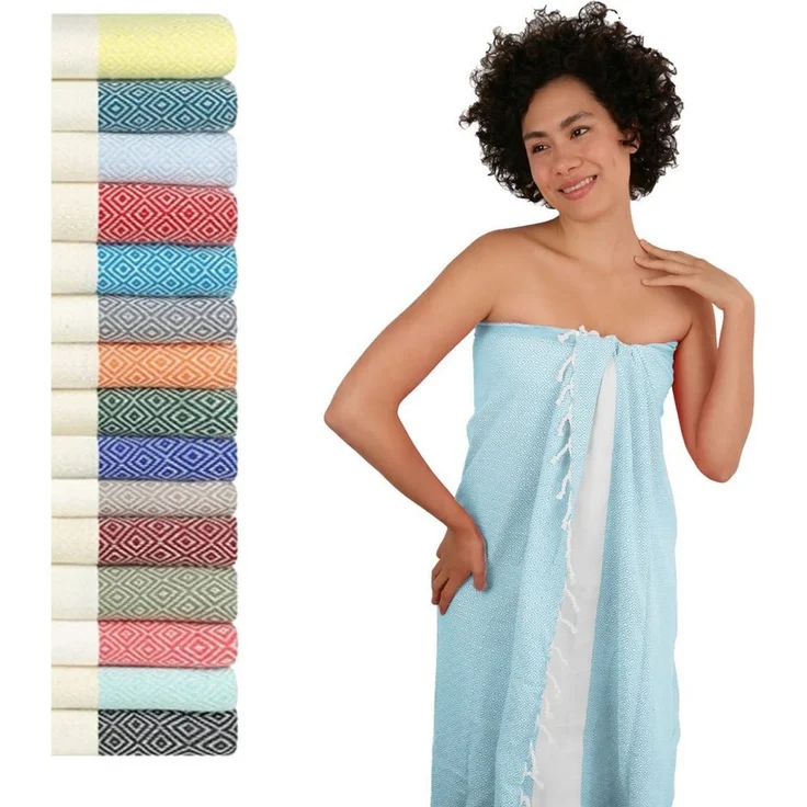 furora HOLIDAY Saunatuch Saunahandtuch Saunatuch Damen + Herren, Hamamtuch groß 100x200 XXL – Bild 2