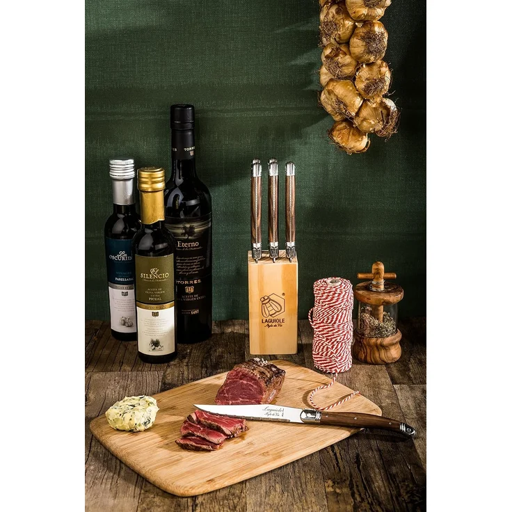 Laguiole Style de Vie Steakmesser LAGUIOLE STEAKMESSER SET "PREMIUM", Edelstahl Klinge, Messerset, Fa – Bild 11