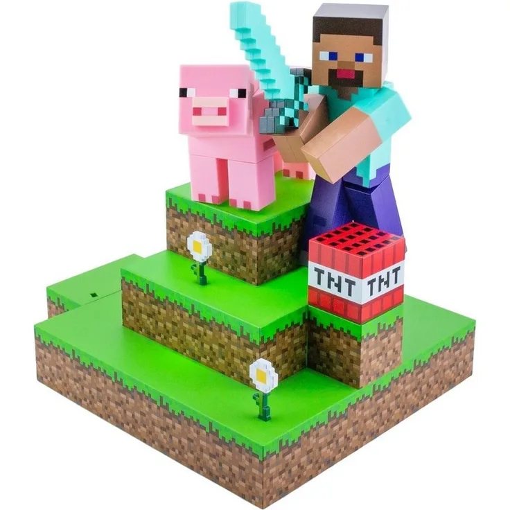 Paladone LED Dekolicht Minecraft Steve Diorama Leuchte