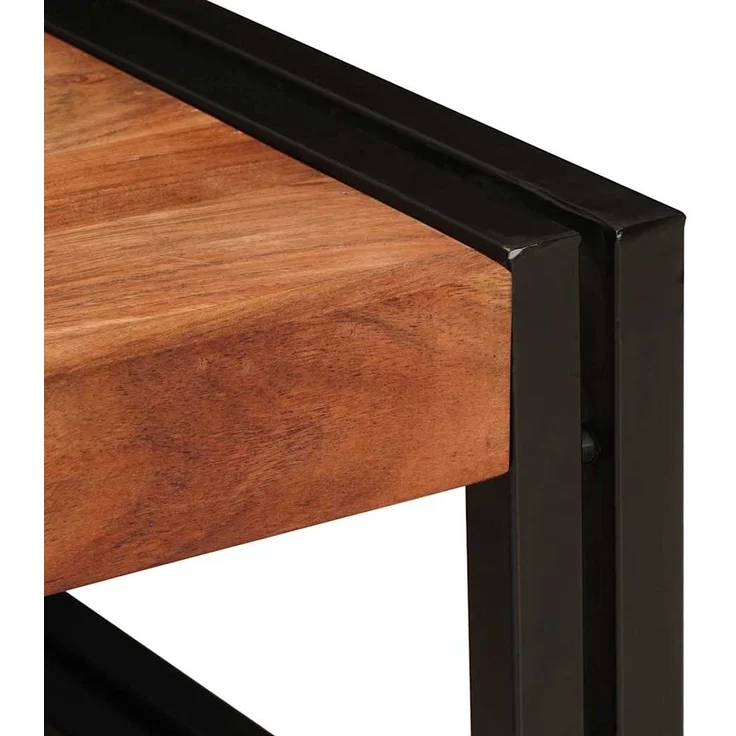 vidaXL Badregal mit Regal Braun 100 x 50 x 23 cm Massivholz Akazie 4102761 – Bild 7