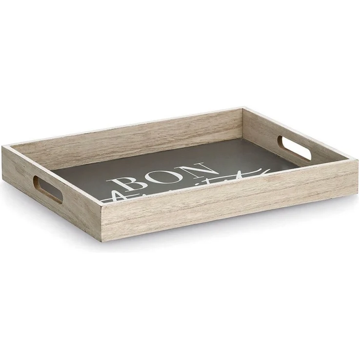 Zeller Present Tablett, MDF, (1-tlg), mit Aufdruck ''Bon Appetit'', 2 Grifflöcher – Bild 2