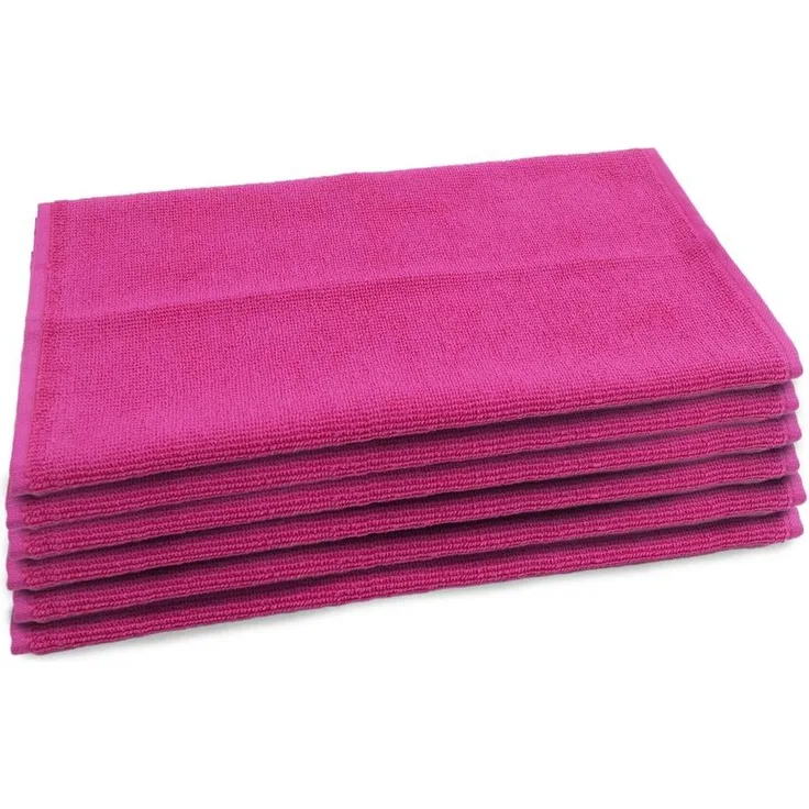 Gästehandtuch 6 Stück 30x50 cm pink ca. 500 g/m²