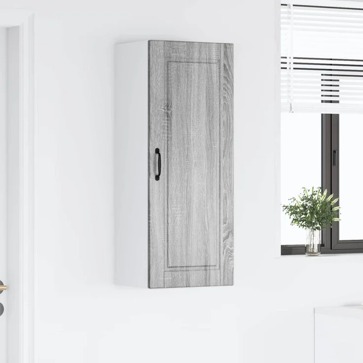 vidaXL Wandschrank PORTO Sonoma-Grau 40 x 31 x 100 cm Holzwerkstoff 885471 – Bild 4