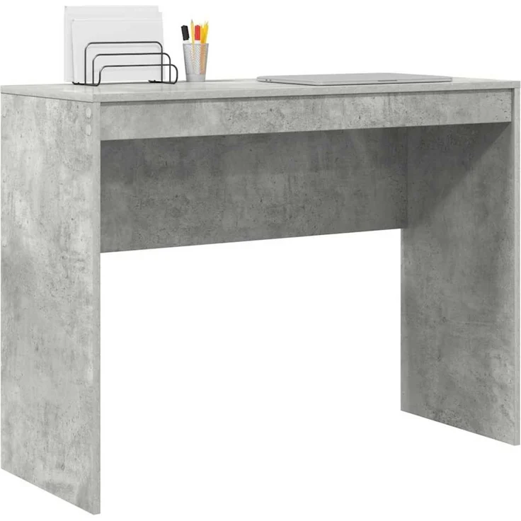 vidaXL Schreibtisch Beton Grau 100 x 40 x 76 cm 869405 – Bild 2