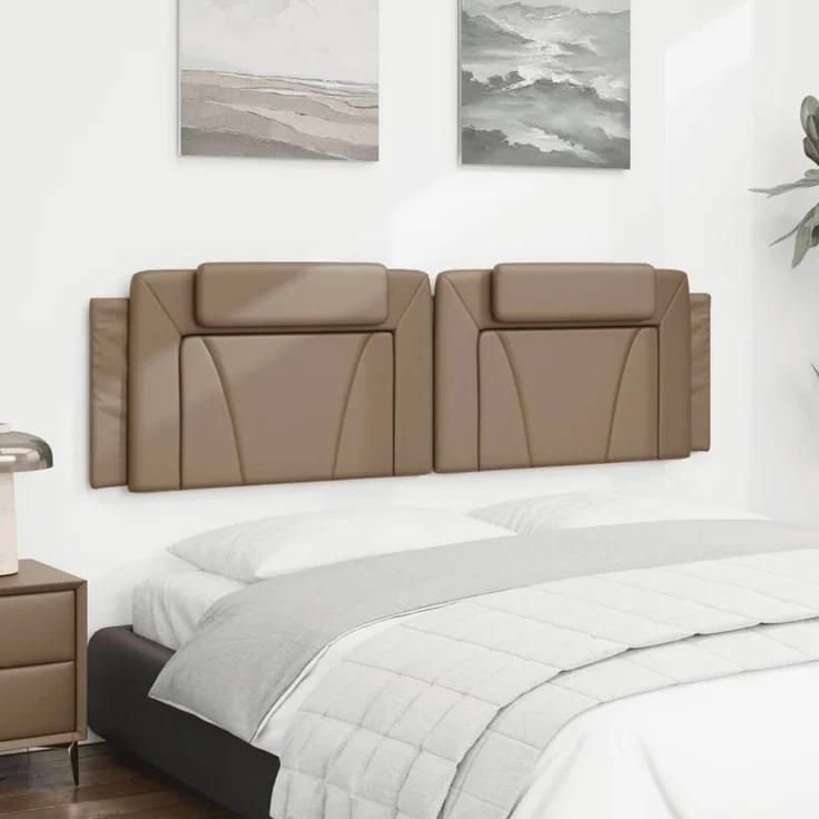 vidaXL Kopfteil-Kissen "Viana" Cappuccino-Braun 180 cm Kunstleder – Bild 4