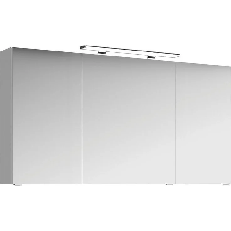Lomadox Spiegelschrank FES-4010-66 weiß glänzend inkl. Beleuchtung - 140/71/17cm – Bild 5