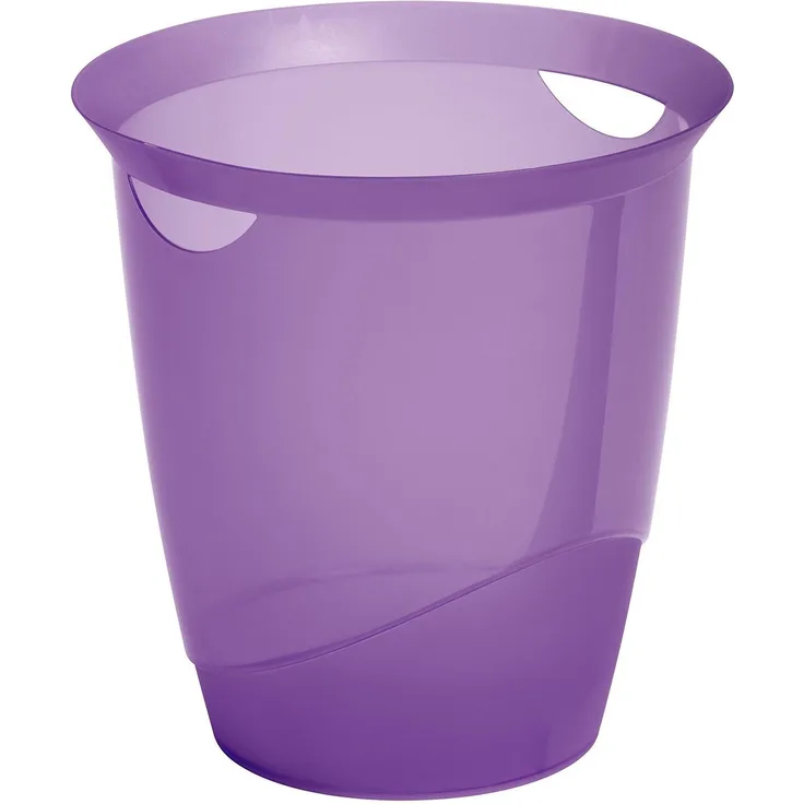 Durable 1701710992 Papierkorb Trend, mit Tragegriffen, 16 l, lila