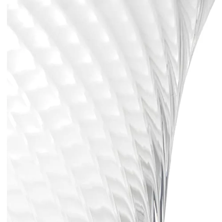 LEONARDO HOME Ravenna, Blumenvase aus 3D veredeltem Glas, handgefertigte geschwungene Glasvase, Unikat, Höhe: 22 cm, transparentes Klarglas – Bild 5