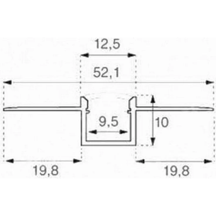 2 Meter Alu Profile Alu Schiene Profil mit Milchglas Abdeckung Kanal System für LED-Streifen Profil Q – Bild 5