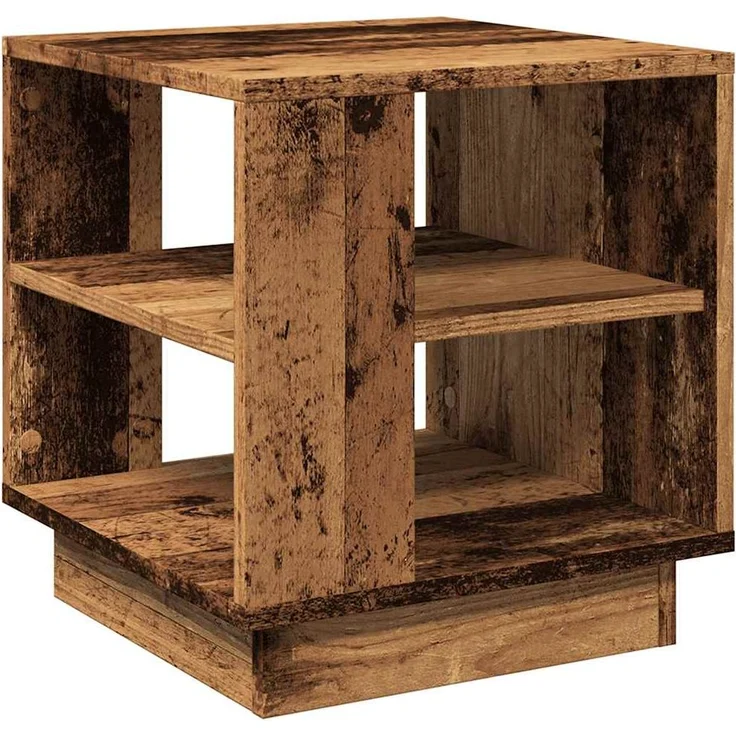vidaXL Couchtisch Altholz-Optik 40x40x43 cm Holzwerkstoff 856804 – Bild 5
