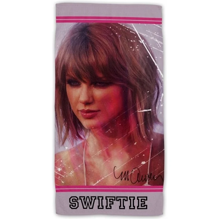 Jerry Fabrics Strandtuch Swiftie Baumwolle Frottee Badetuch mit Premium Druck, 70x140 cm – Bild 2