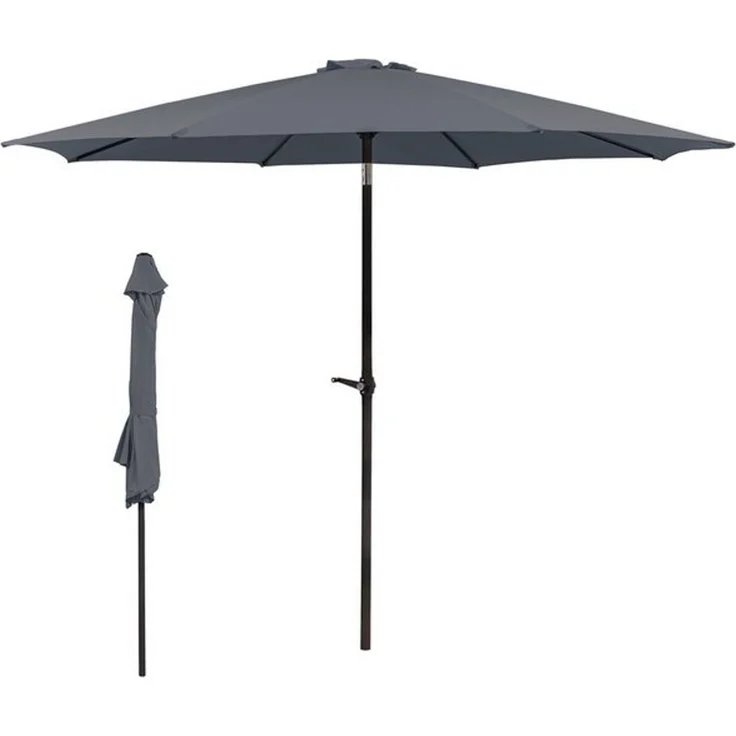 Thanaddo Sonnenschirm Gartenschirm Terrassenschirm Balkonschirm Marketschirm, Strandschirm mit Kurbel, UV Schutz, Windfest – Bild 4