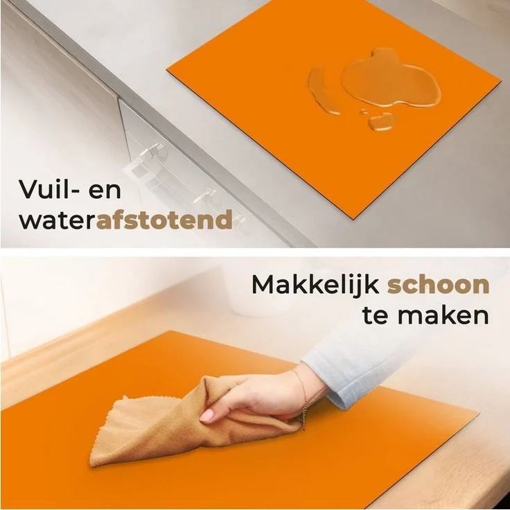 MuchoWow Herd-Abdeckplatte Orange - Jahreszeiten - Herbst - Farbe, Vinyl, (1 tlg), Cerankochfeld Abdeckung, Herd Abdeckplatten Vinyl, 58.3x51.3 cm – Bild 2