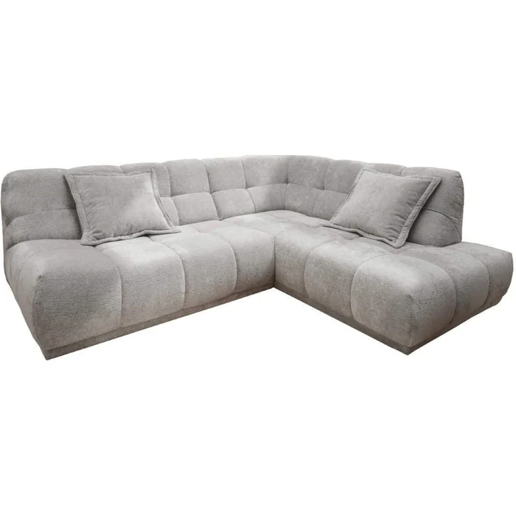 Sofa Italia von Benformato mit Ottomane und Wellenfederung – Bild 2