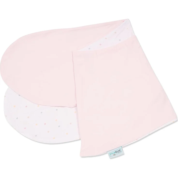 pic Bear Jersey Ersatzbezug Stillkissen Classic und Premium, Punkte Bunt mit Milkypink Jersey : Punkte Bunt mit Milkypink Jersey – Bild 1