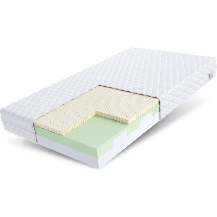 Matratze BITONTO Kaltschaum Latex HR Schaum 7 Zonen 100x200 H2/H3 15 cm JERSEY