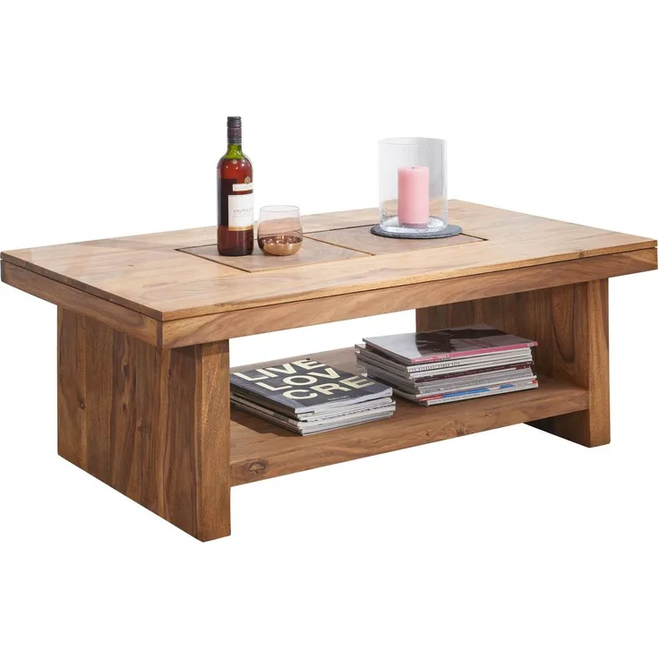 Couchtisch Sheesham 118x70x45 gebeizt TURIN #17