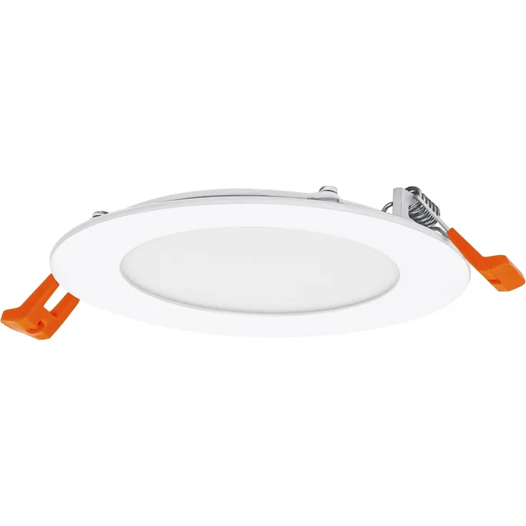 OSRAM Essential LED Einbaustrahler Slim 120mm 8W Weiß, 3er Set Downlight 550lm kaltweiß 4000K, Deckenspot IP20