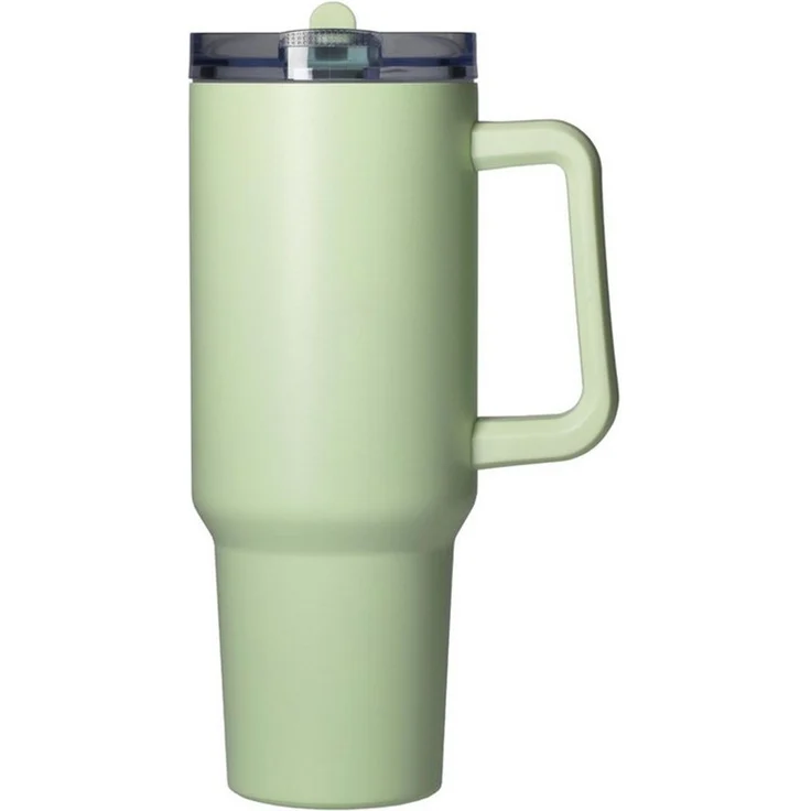 elasto Becher Edelstahl Trinkbecher mit Deckel und Strohhalm 1,2 Liter, isoliert, robust, für unterwegs – Bild 5