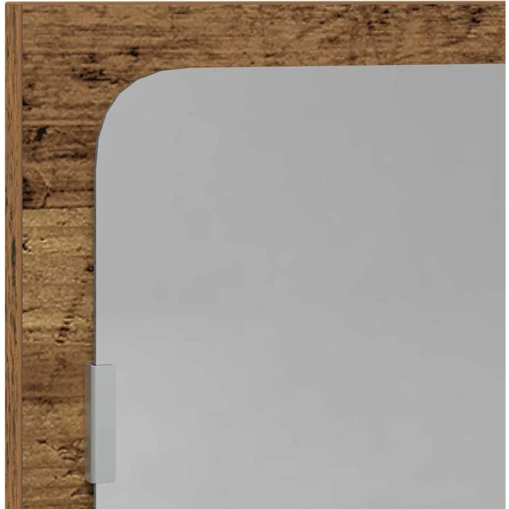 vidaXL Spiegelablage mit Regal Altholz 90 x 10,5 x 37 cm Holzwerkstoff 862526 – Bild 8