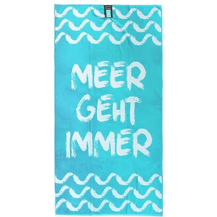 jilda-tex Strandtuch, 100% Bio-Baumwolle (1-St), weiche Frottee-Veloursqualität – Bild 2