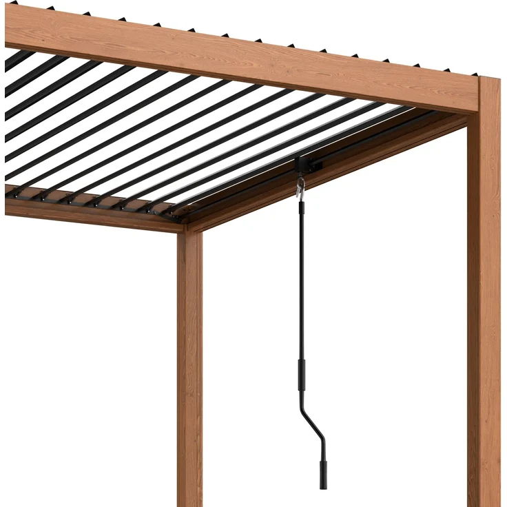 Blumfeldt Pergola 3x4 m - Verstellbares Lamellendach, UV-Schutz, Aluminium-Rahmen, Rostfrei, Wetterfest, Ideal Für Terrasse & Garten, Ganzjährig Nutzbar – Bild 5