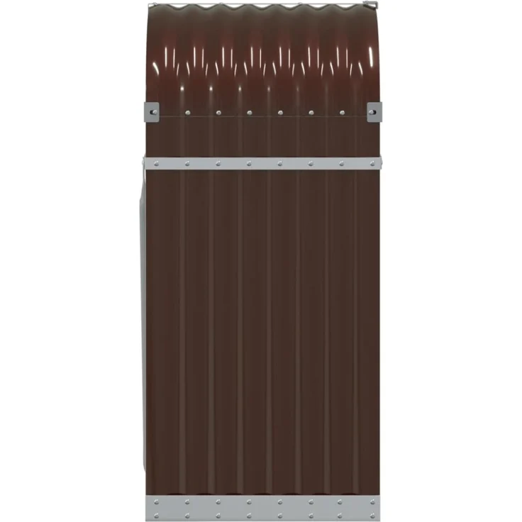 vidaXL Kaminholzunterstand Braun 40x45x100 cm Verzinkter Stahl 364567 – Bild 6