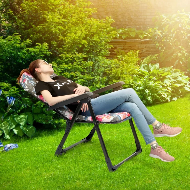 KADAX Garten-Strandliegestuhl, verstellbar, 110 kg – Bild 5
