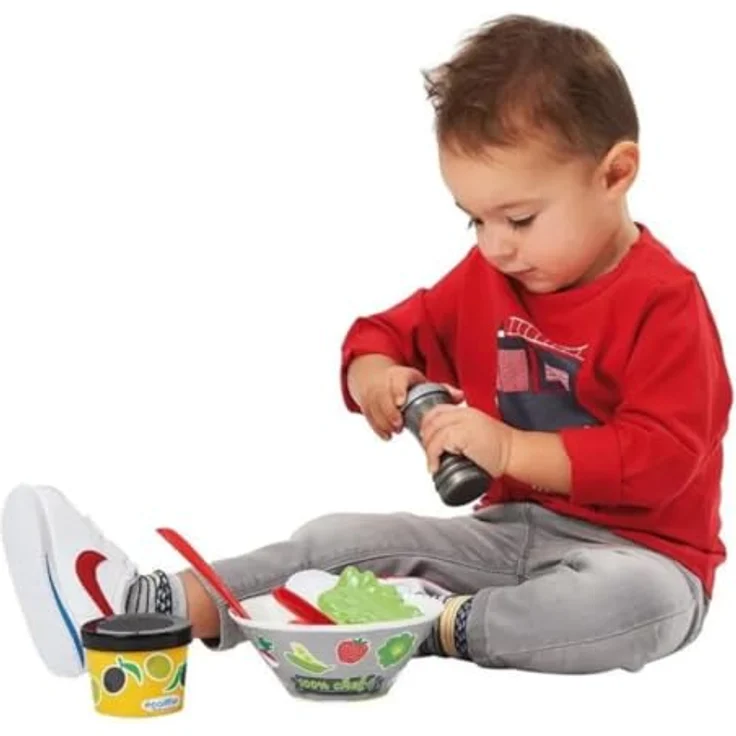 Salat-Set mit Salatschleuder für Kinderküche – Bild 3