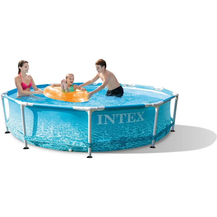 Intex 'Beachside Ø 305x76 cm' Frame Swimming Pool Set, blau, inkl. Kartuschenfilteranlage – Bild 4