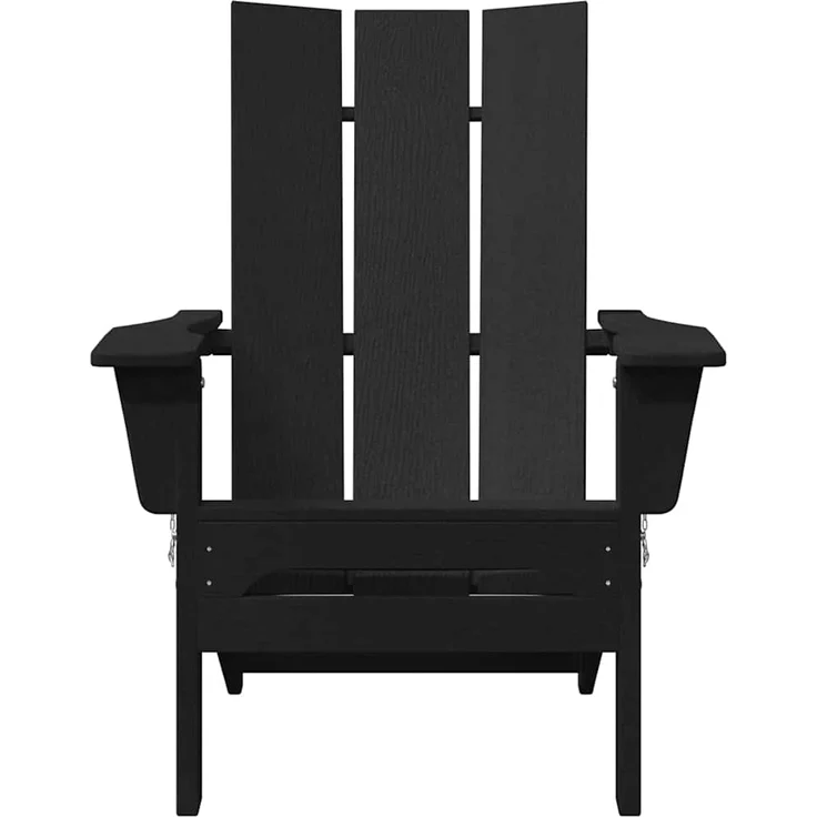vidaXL Gartenstuhl 2 pcs Schwarz 80,5 x 74,5 x 92 cm Polyethylen 3335820 – Bild 4