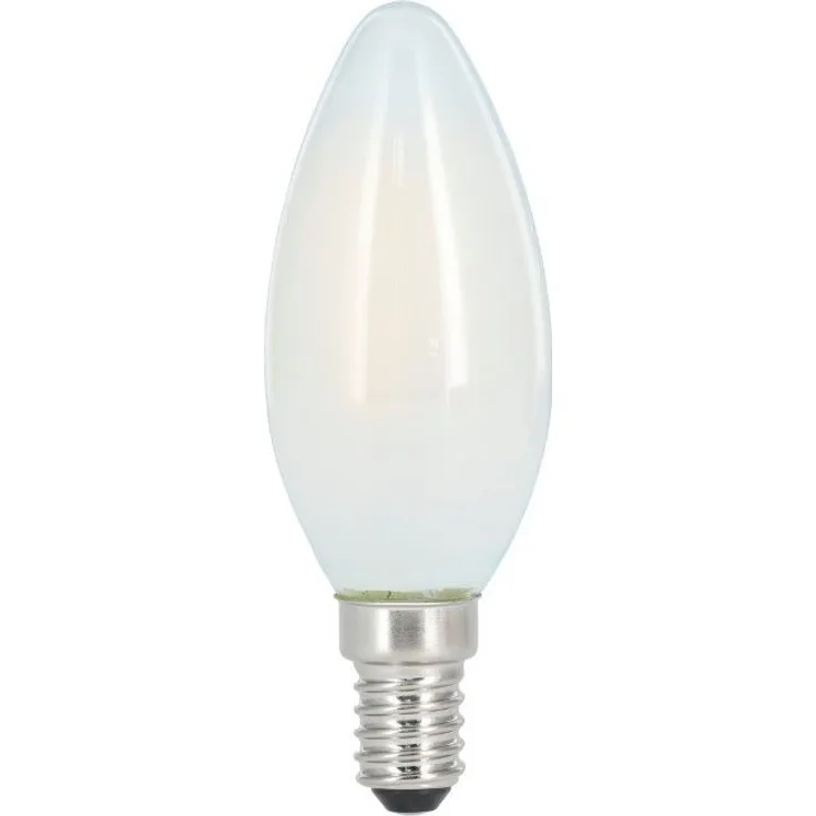 Xavax LED Lampe Kerze E14, 250 lm Warmweiß (2700K), dimmbar, matt, ersetzt 25 W