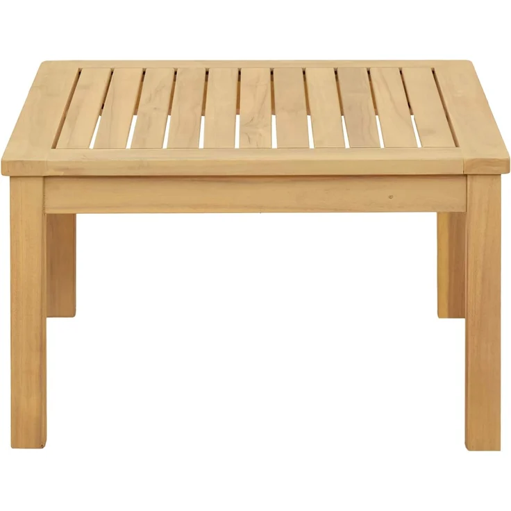 Couchtisch Sofatisch, Helles Akazienholz 60 x 60 x 36 cm Massivholz Akazie d276e – Bild 3