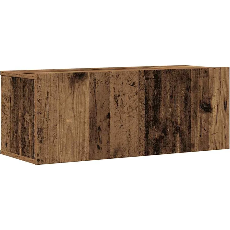 vidaXL 4-tlg. TV-Schrank-Set Wandmontage Altholz-Optik Holzwerkstoff 3329155 – Bild 3