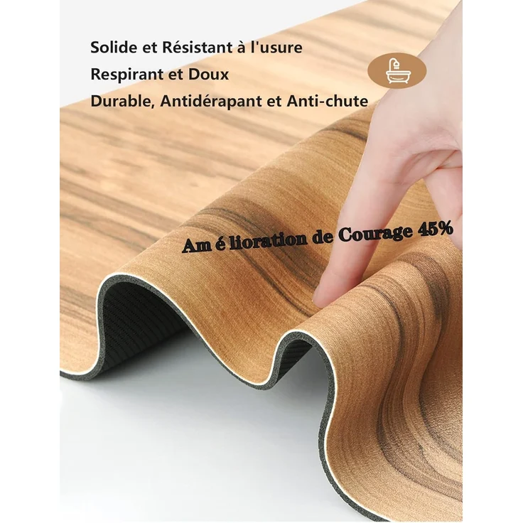 ABC Fly Anti-Rutsch-Badematte, super saugfähige Badmatte, weicher Mikrofaser-Badewannen- und Duschteppich, schnelltrocknend – Bild 4