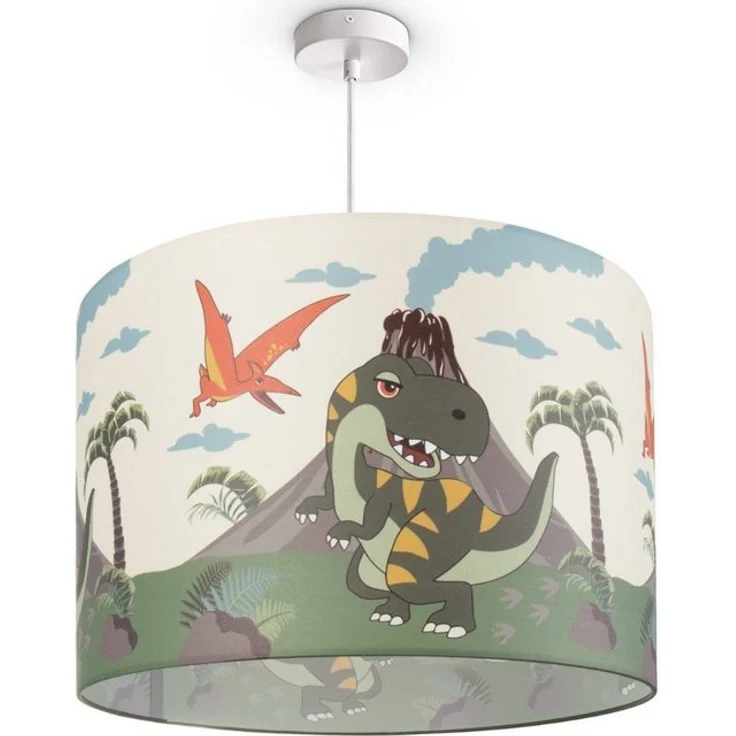 Paco Home Pendelleuchte Diamond 636, ohne Leuchtmittel, Kinderlampe Deckenlampe LED Kinderzimmer Lampe Dinosaurier, E27 – Bild 4