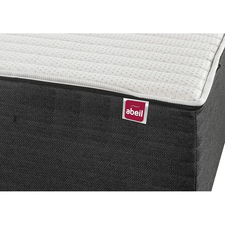 Abeil - XXL-Schaummatratze Double Sensation – Breite 30 cm – 1 mittlere Seite H2, 1 Seite fest H3 – ultraweicher Bezug, abnehmbar & maschinenwaschbar – Öko-Tex Zertifiziert – Weiß, 140x190 cm – Bild 2