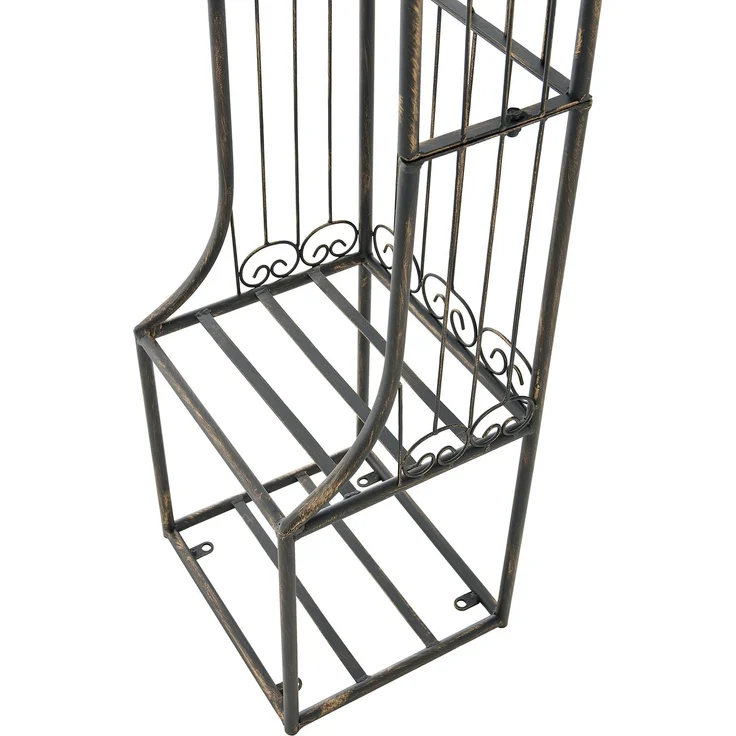 Rosenbogen BIRGER - 163 x 34 x 239,5 cm, Metall, Bronze | Rankhilfe Rosen Rankgitter Gartendekoration – Bild 7
