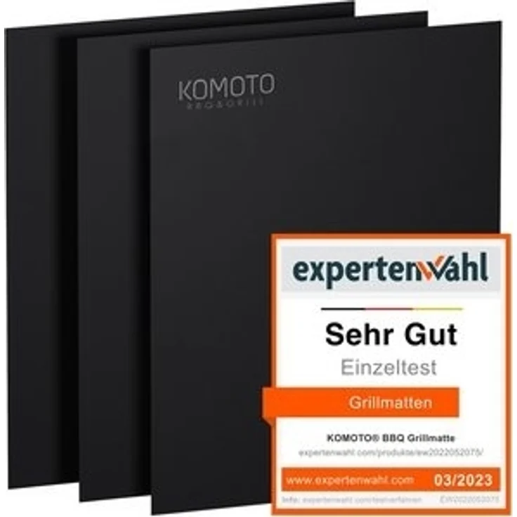 KOMOTO Grillplatte BBQ Grillmatte (3-St), Extra Dick - Ideal für Gasgrill und Holzkohle – Bild 6