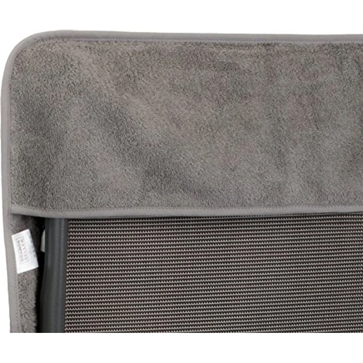 Brandsseller Frottee-Schonbezug für Gartenstuhl und Gartenliege sowie als Strandliegenauflage - aus 100% Baumwolle - ca. 65x130 cm - Anthrazit – Bild 3