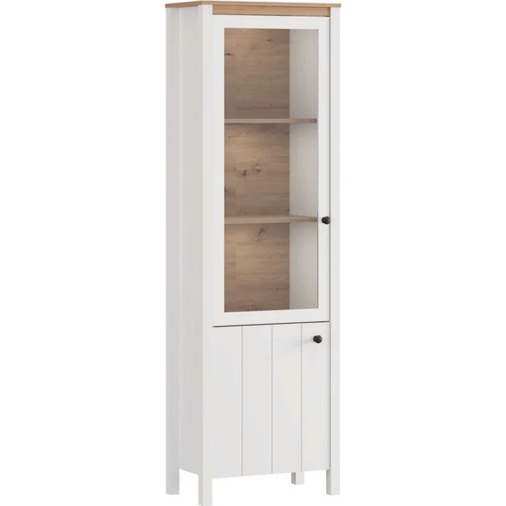 Home affaire Vitrine MDF-Profil 2D ummantelt, 2 Türen & 4 Einlegeböden mit Metallgriffen – Bild 1
