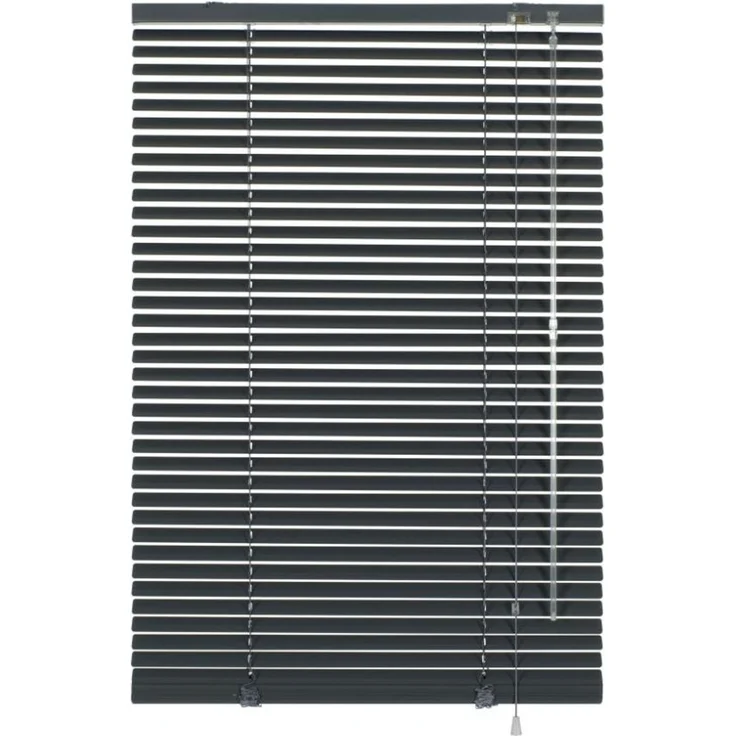 GARDINIA Alu-Jalousie, Sicht, 25 mm, Schiefergrau, 175x50 cm – Bild 1