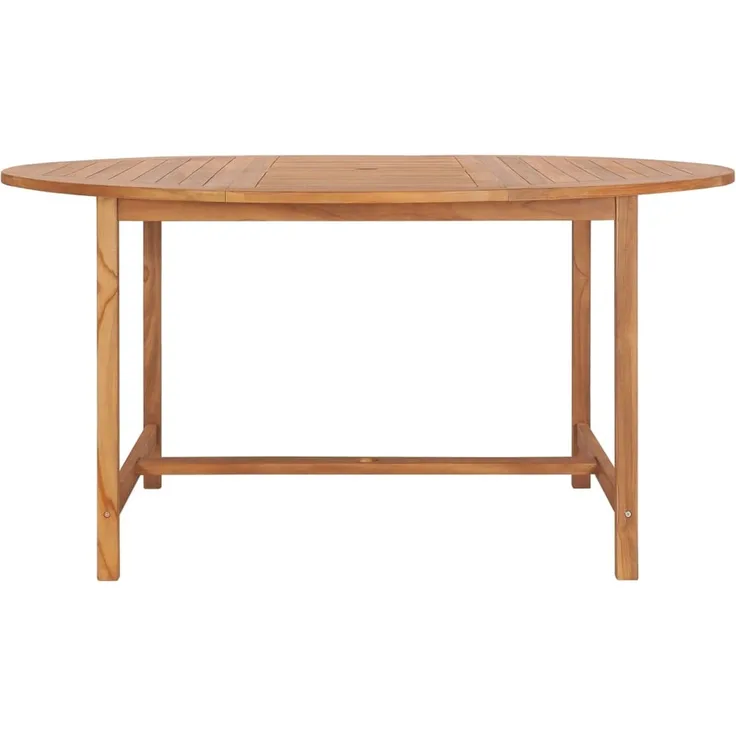 vidaXL Gartentisch 150x76 cm Massivholz Teak 49007