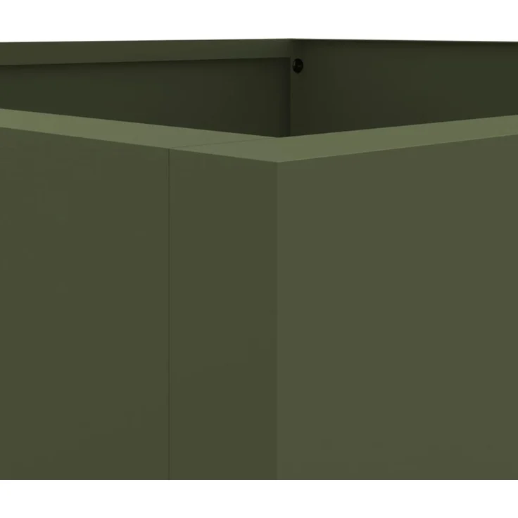 vidaXL Pflanzkübel Olivgrün 52x48x75 cm Stahl 841586 – Bild 7
