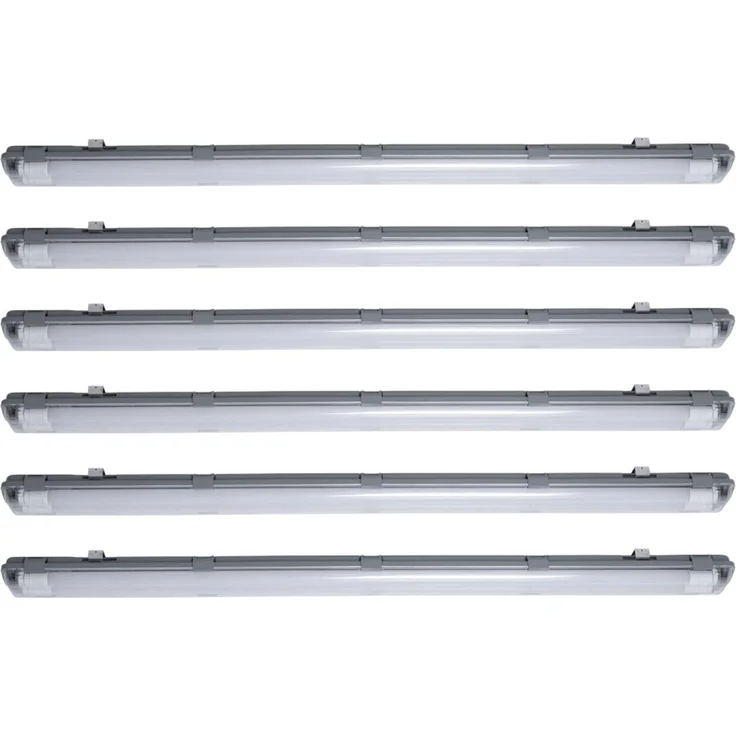 6x LED Wannenleuchten, 4000 Lumen, Neutralweiß, L 156 cm, VT-15022 – Bild 1
