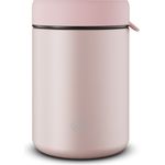 Alfi Thermobehälter ISO FOOD MUG, Thermobehälter für Essen, spülmaschinenfest, Edelstahl, Kunststoff, Silikon, (1-tlg), 0,35l, 5h heiß & 10h kalt, dicht & auslaufsicher, mit Göffel